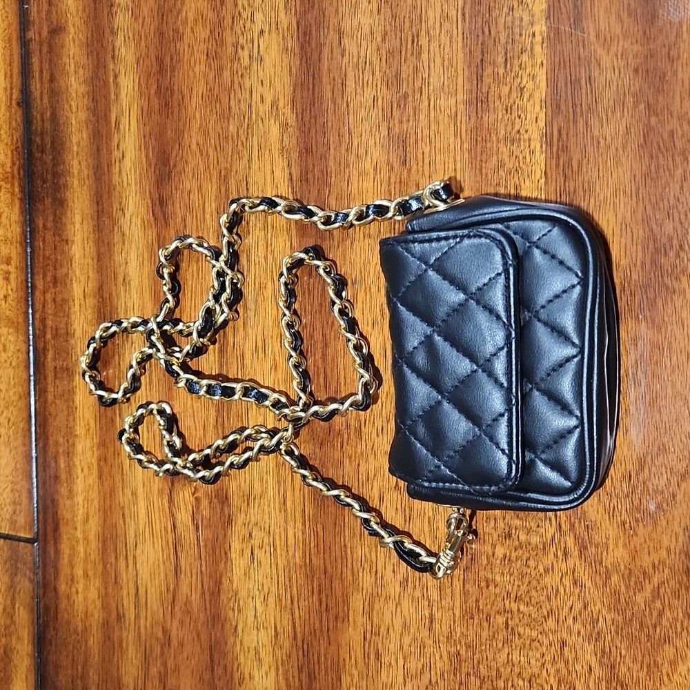 Adrien Arpel Vintage Quilted Mini Crossbody Bag